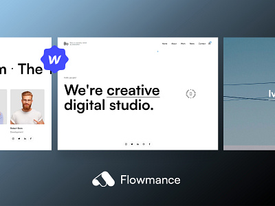 Bo – Creative Webflow Template agency template design webflow template websitedesign