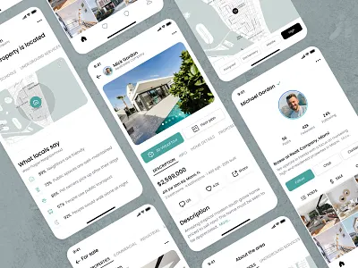 Intro to Mobile App | RealE agent apartment app application design house housing ios mobile app mobile application property app property management real estate real estate agency real estate ui rent ui ux