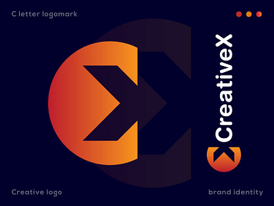 Concept : CreativeX - Logo Design (Unused ) brand identity creative logo letter logo x logo