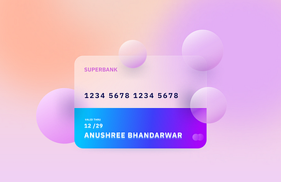 Glassmorphism Bank Card bank card branding design effects figma glassmorphism graphic design ui ui design