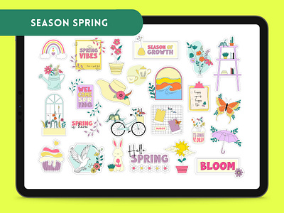 Season Spring Cliparts branding clipart design graphic graphic design illustration season spring seasonal spring sticker vector