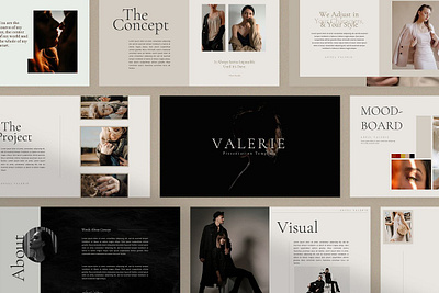 Valerie - Google Slides Template #1 app branding design graphic design illustration logo typography ui ux vector