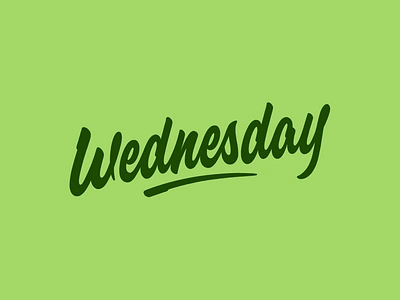 Happy Wednesday!🍀 brand design brand identity branding brush calligraphy custom lettering design green handlettering illustration lettering logo logo design logotype script script lettering type typography ui wednesday