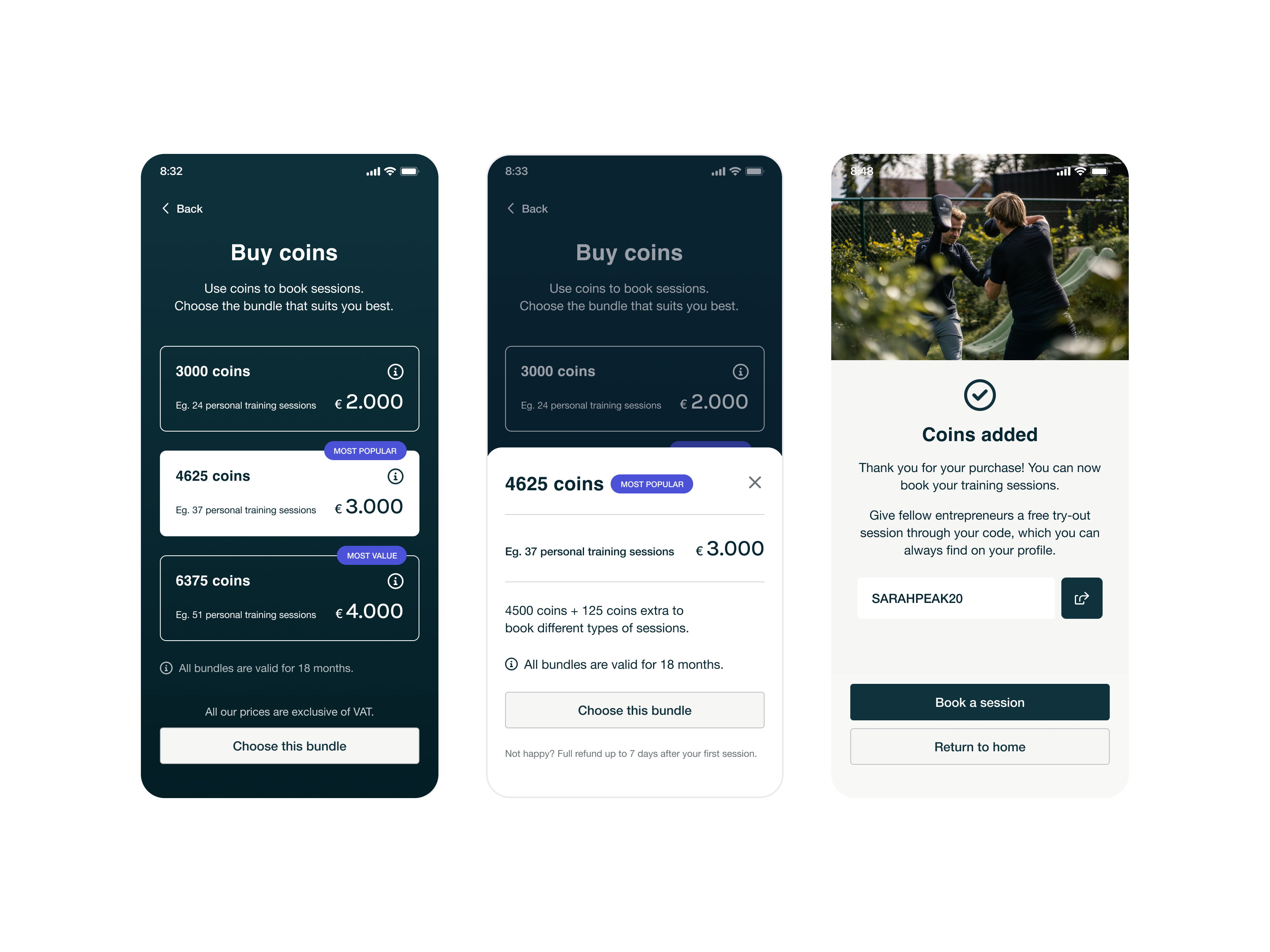 PEAK Coaching — Pricing & Payment