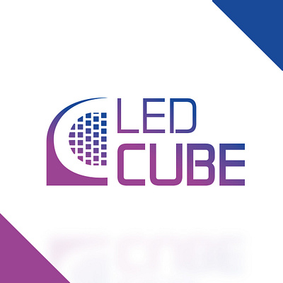 Logo for LED CUBE 🧊 art branding design graphic design graphics logo vector