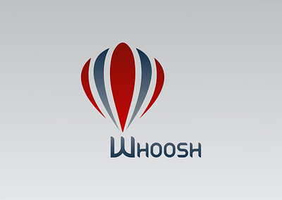 Whoosh- Hot Air Baloon branding creative logo design graphic design identity illustration logo vector