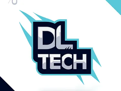 Logo for DLTech 👨🏼‍💻💻🔋 art branding design graphic design graphics illustration it logo vector