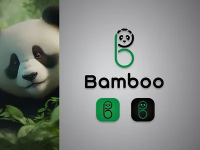 Bamboo- Panda Logo branding creative logo dailylogochallenge design graphic design identity illustration logo