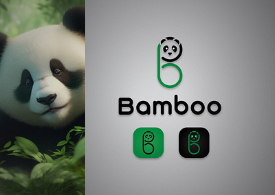 Bamboo- Panda Logo branding creative logo dailylogochallenge design graphic design identity illustration logo