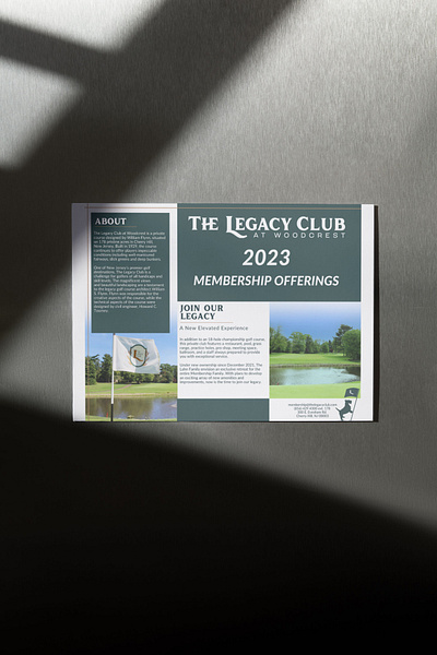 The Legacy Club - Brochure branding brochure design graphic design