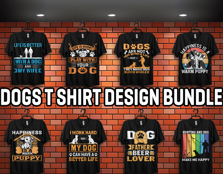 Dogs T Shirt Design Bundle by Sahin Hosen on Dribbble