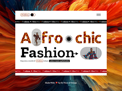 froshion - A Creative African Landing Page UI for a fashion line african africandesign design fashion ui fashion website freelancer ui ux website