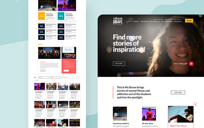 Nonprofit Website - This is My Brave charity design non profit non profit nonprofit ui webdesign