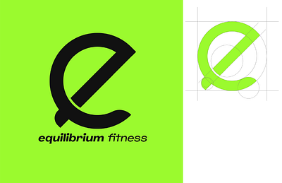 Equilibrium fitness branding design graphic design illustration logo typography vector