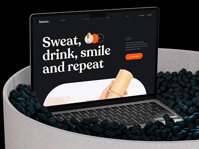 E-commerce Web Landing Page awe beverages e commerce e commerce design ecommerce landing page ecommerce website minimal onlineshop shop ui waterbottle waterpot web web design website website design