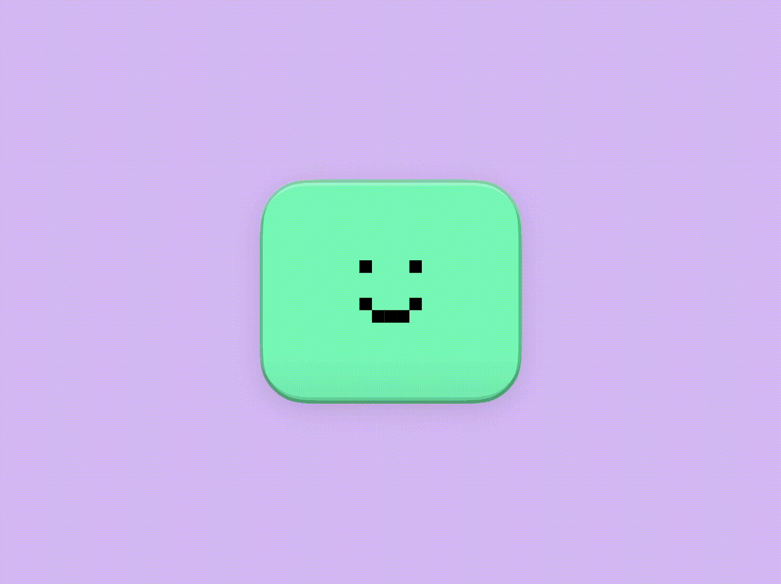 Pixel Face animation card design equals expression face interaction spreadsheet ui ux