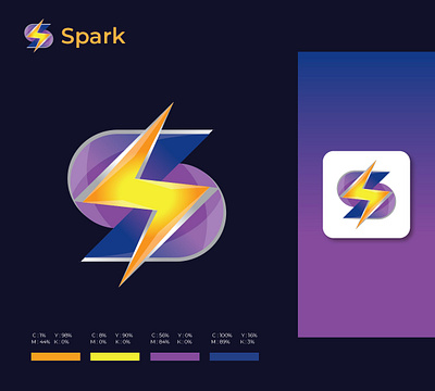 Spark IT Company Logo Design 3d animation app art best logo brand identity branding design illustration logo ui