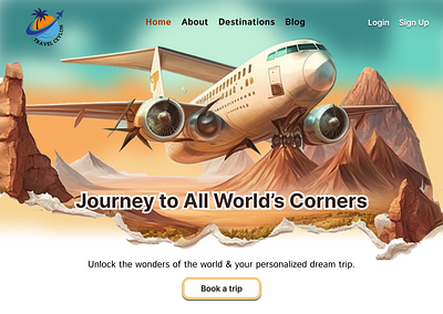 Travel Agency Website design landing page ui ux website design