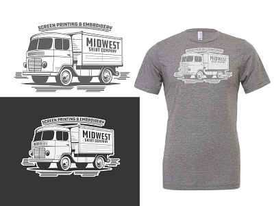 Delivery Truck T-Shirt Design branding design indianapolis logo midwest shirt company t shirt tee westfield