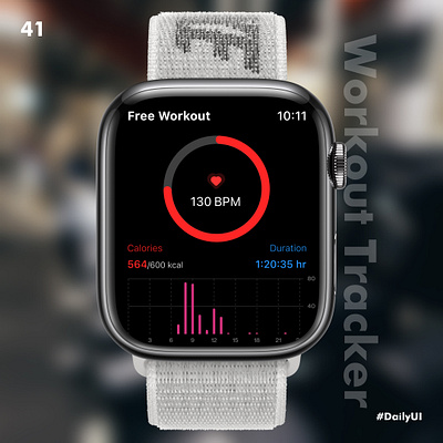 Workout Tracker UI 100dayuichallenge branding dailyui day41 design figma freeeworkout graphic design illustration logo ui vector watchui workout workouttracker