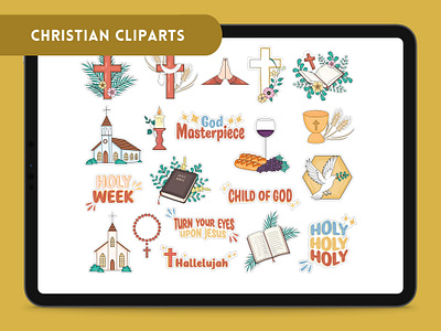 Christian Cliparts branding business christian christiany clipart graphic graphic design illustration sticker vector