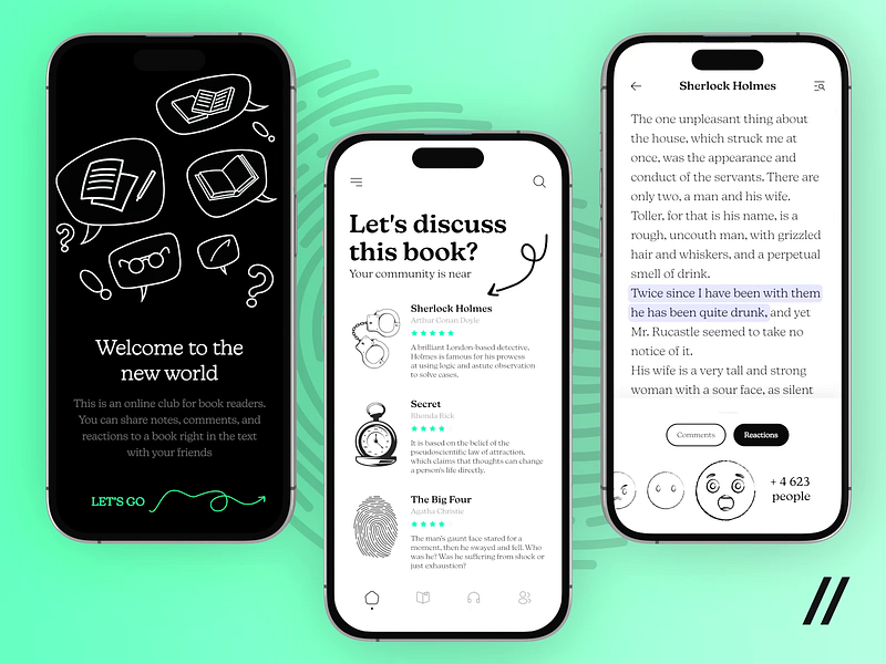 Social Reading App (iOS, Android)
