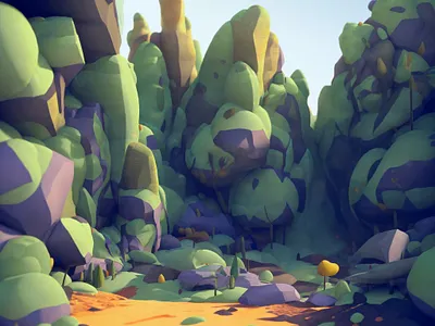 An impasse 3d illustration diligence environment illustration illustration landscape illustration stuart wade