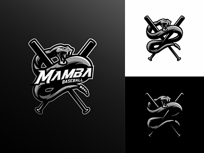 Mamba Baseball baseball branding cobra illustration logo mamba snake sportlogo vector viper
