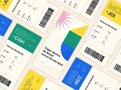 Boarding Pass design ui