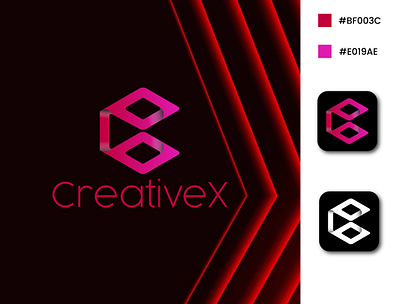 Concept : CreativeX - Logo Design (Unused) best logo brand identity branding creative logo crypto gradient graphic design icon logo logo design logofolio logomark logotype tech logo vect plus
