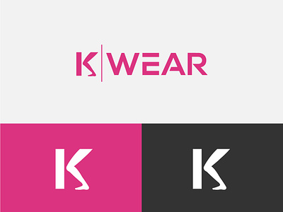 K Wear Logo Design. brand branding design font graphic design icon k kleg leg logo logodesign logodesigner logoinspiration logomaker logos text typography vector visualidentity wear