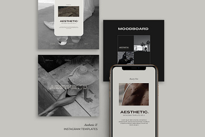 Instagram Aesthetic Template II #1 app branding design graphic design illustration logo typography ui ux vector