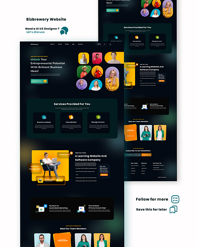 Bizbrewery Website design by Me app branding design graphic design illustration typography ui ux