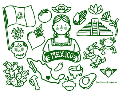 Esto es México artedigital artesania artwork design digitalart graphic design illustration ilustracion mexico