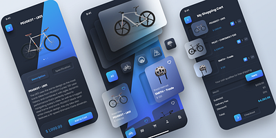 Bike App adobe xd design figma graphic design illustration ui ui ux design ux