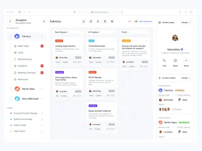 Zenaplink - Task Management dashboard dashboard design dashboard task manager notion project management task task app task list task management apps task manager trello ui ux