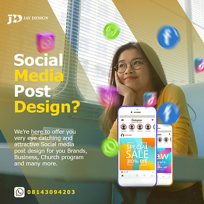 Socials branding design graphic design illustration logo social media post design typography
