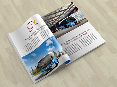 JEST - Electric Bus Magazine Spread bus editorial layout magazine print spread