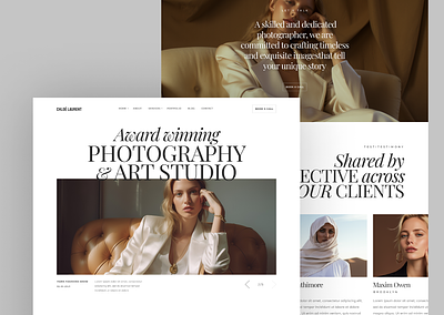 Photography agency website framer responsive website