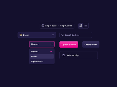 Combo - UI components button clean combo components date picker design system dropdown elements interface product design search ui web