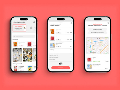 Delivery grocery app app delivery ui ux