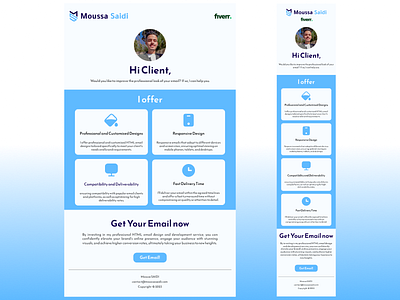 Html Responsive Email Template By Moussa Saidi On Dribbble Html Responsive Email Template By Moussa Saidi On Dribbble