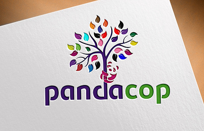 pandacop logo appicon brand identity branding design graphic design illustration logo logo plus logoconcept modernlogo vect plus