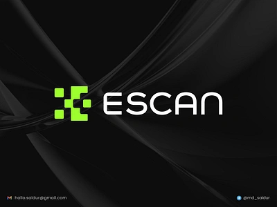 ESCAN LOGO barcode barcode logo branding logo logo design qr qr code qr code logo qr logo qrcode qrcode logo scan scan logo scanner scanner logo scanning scanning logo