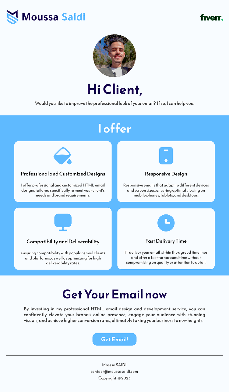 Html Responsive Email Template By Moussa Saidi On Dribbble Html Responsive Email Template By Moussa Saidi On Dribbble