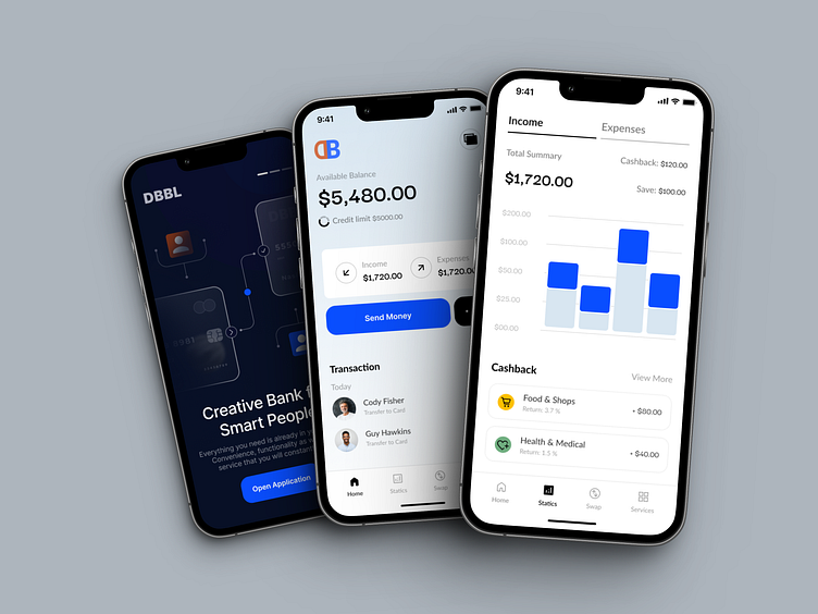 Bank App Design : Minimal and Modern by Nasimul Noyon Ontor on Dribbble