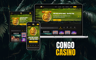 UI/UX design for Congo Casino online casino