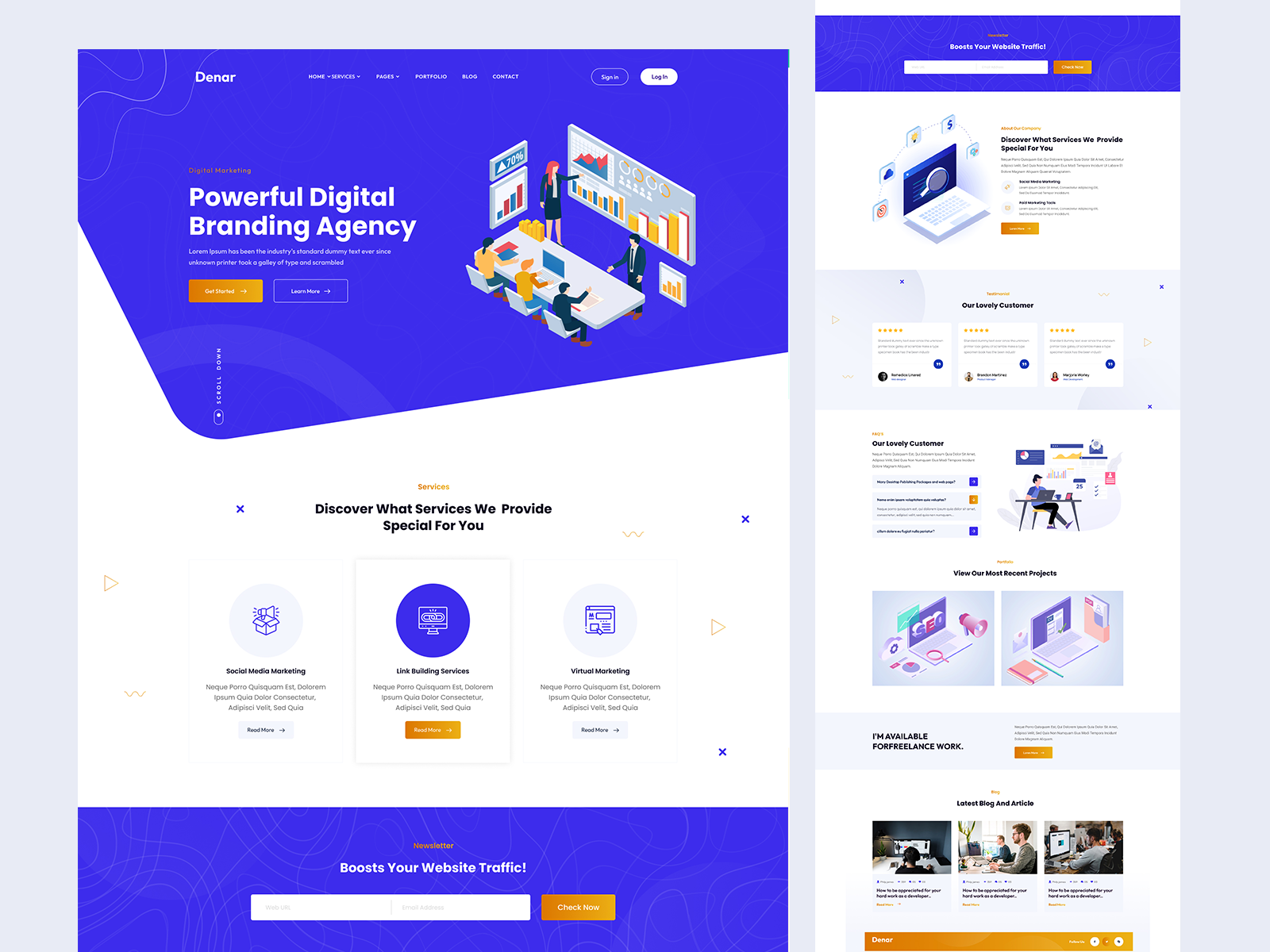 Digital Marketing Landing Page by Md.Atikur Rhaman 🏅 on Dribbble