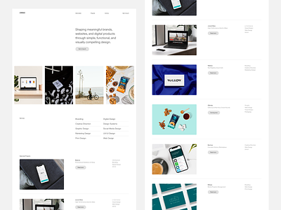 ONNO - Design Studio Website Portfolio agency agency website design portfolio design studio designer grid layout design minimal minimal design minimal ui minimal website portfolio portfolio design showcase studio portfolio studio website ui design web design website website design