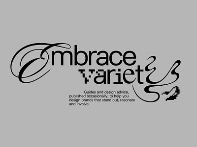 Embrace variety blog blog hero key visual lettering typography